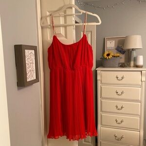 SUZY Chin Coral Gold Detail Dress